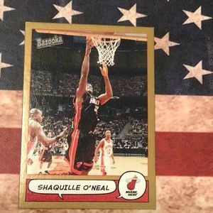 Shaquille O’Neal, Miami Heat, 2005 topps basketball card, SHAQ